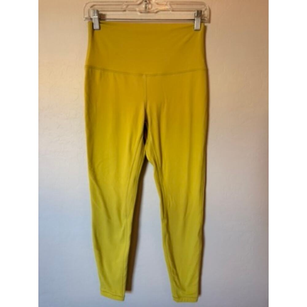 Lululemon Align Hi Rise Legging 28" Yellow Serpentine Size 8 Yoga Pilates Active